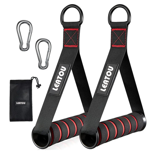 D-Ring-Griffe aus Metall für das Fitnessstudio, Griff für das Training, robuster Kabelmaschinengriff mit Haken für Widerstandsbänder zu Hause, Fitnesszubehör